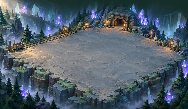 Crystal Hollow mining environment