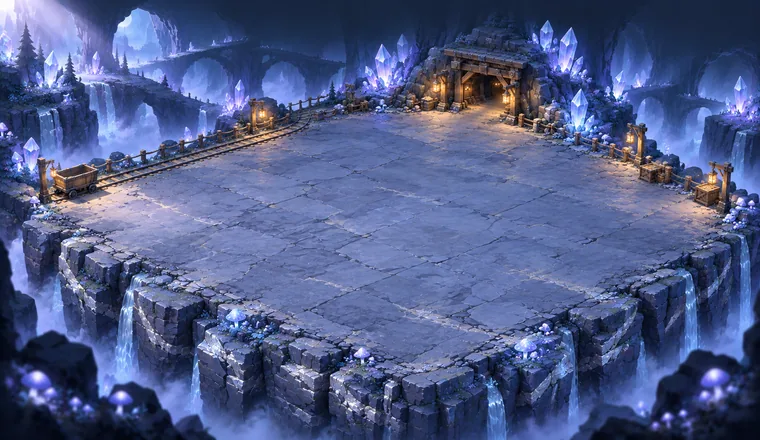 Moonstone Grotto mining environment