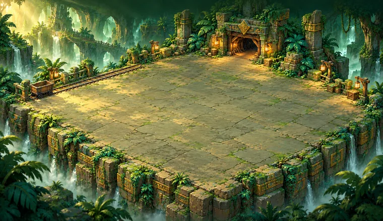 Verdant Ruins mining environment