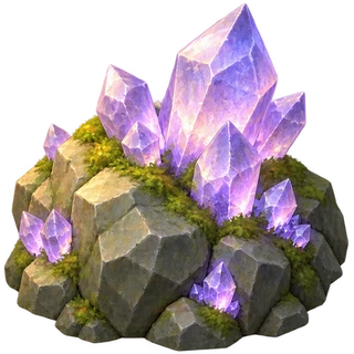 Crystal deposit