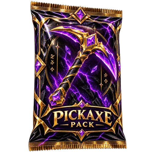 Purple and gold Valermine Pickaxe Pack